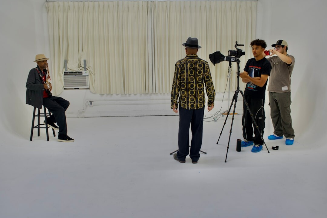 team meeting in studio
