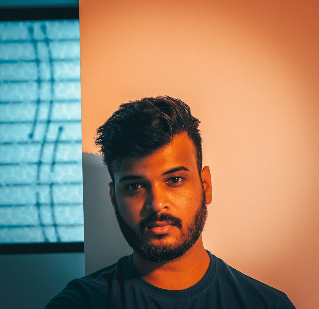 Portrait of a Portuguese man in his mid 30s, sound engineer